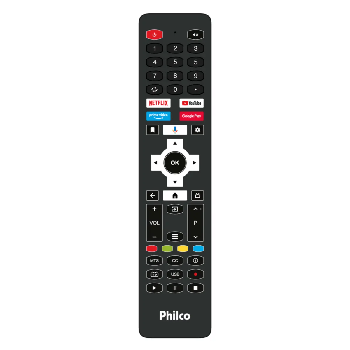 Smart TV 58" Google 4K UHD LED Inteligência Artificial, 3 HDMI, 2 USB P58KGA Bivolt Preto - Philco