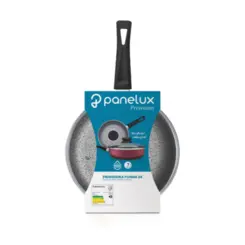 Frigideira Premium Alumínio Funda com Tampa de Vidro 24cm Cereja - Panelux