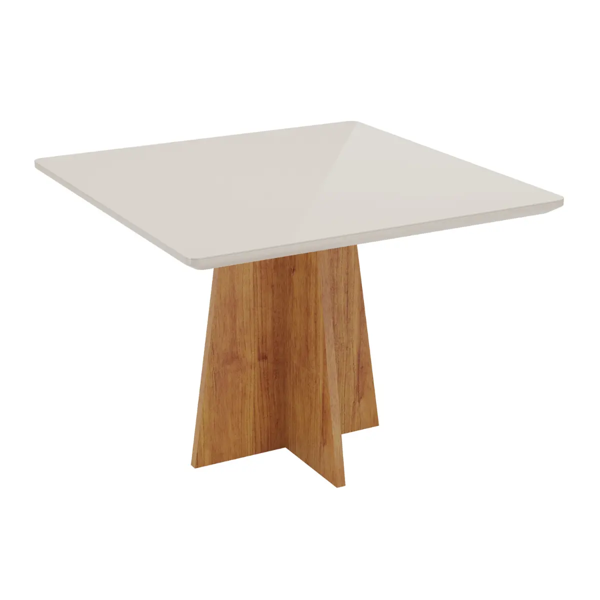 Conjunto de Mesa Athenas com 04 Cadeiras Milão 33628[248884] Mel/Blonde Linho/Bronze - Viero