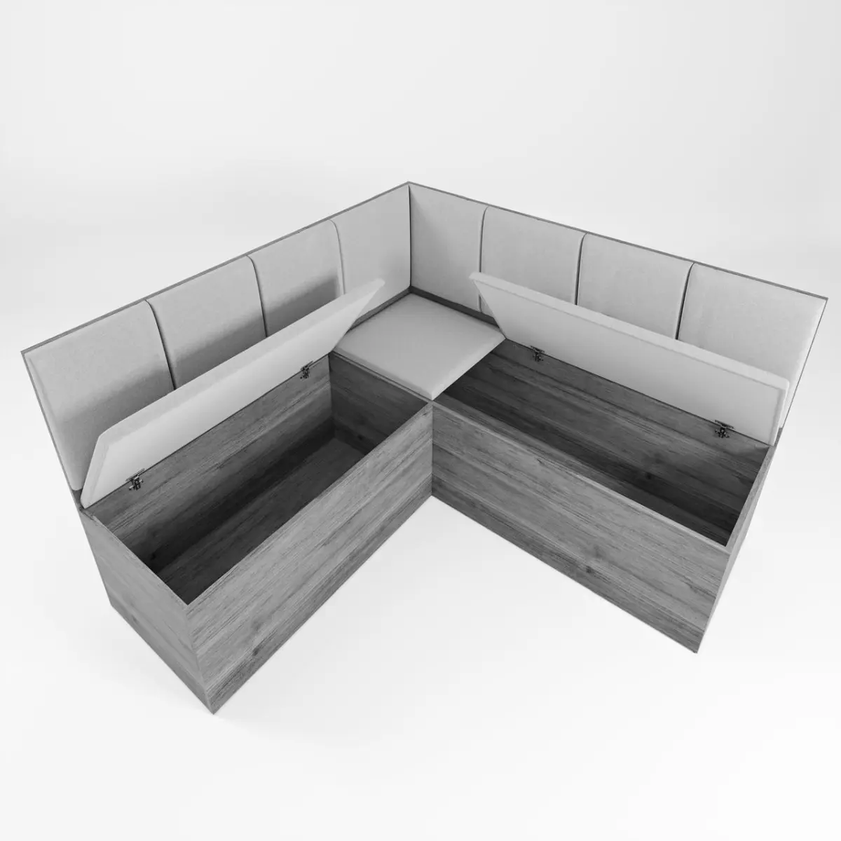 Conjunto de Mesa de Canto Malta com 02 Cadeiras Sol 31908[248886] Mel/Cinza/Linho - Viero