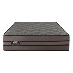 Colchão New Vip Super King Molas Ensacadas Soft Pillow Suede Veludo 31X193X203 Grafite/Linho/Preto - Gazin
