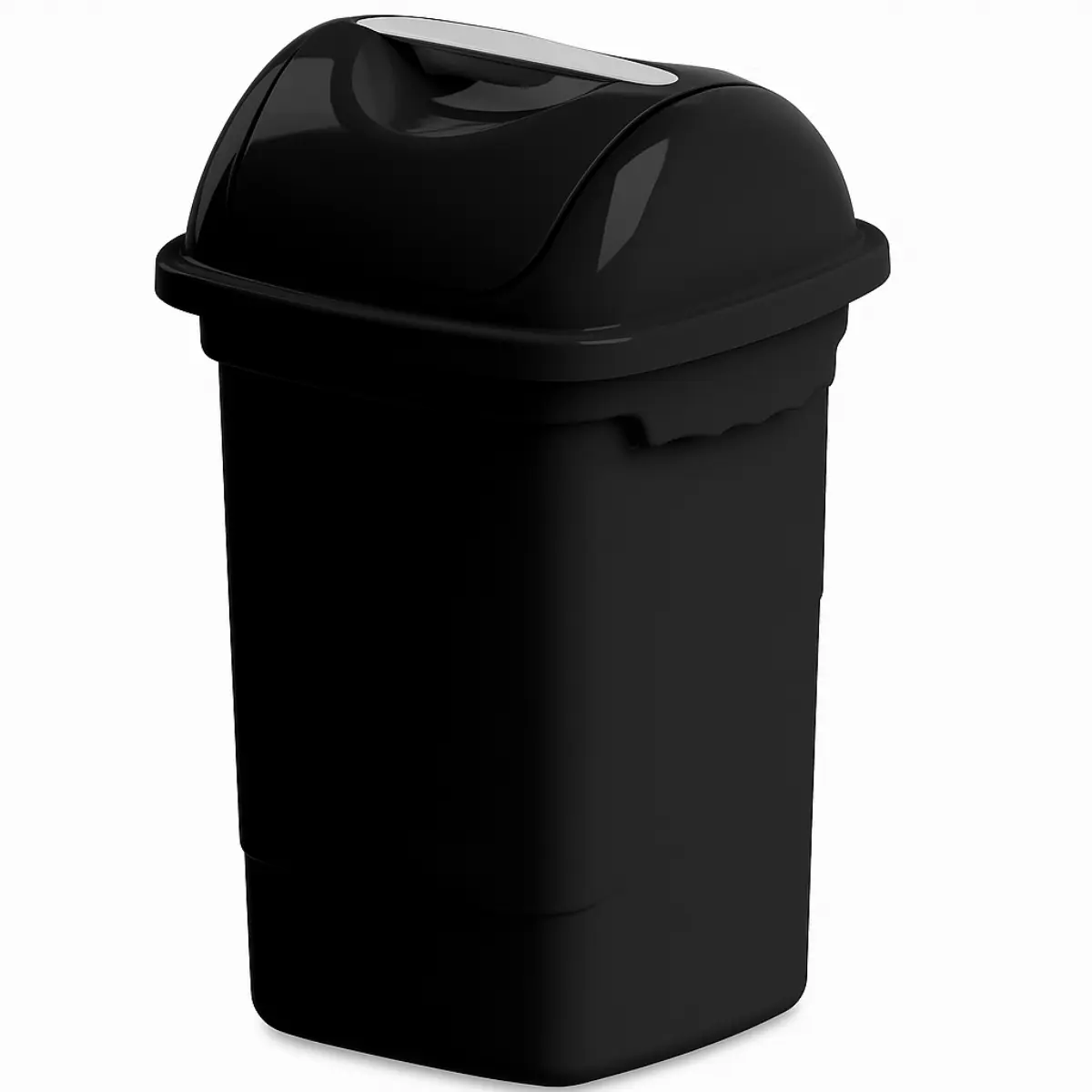 Lixeira Pástica Basculhante 30L Preto - Plasvale