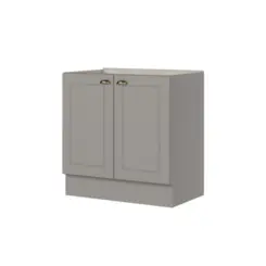 Balcão Americana com 02 Portas 80cm Modulado C355-131 Cinza - Henn