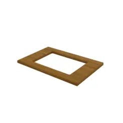Tampo de Balcão Americana para Cooktop 80cm Modulado C908-128 Nature - Henn