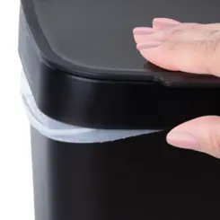 Lixeira Plástica Utti para Pia 3L OR45820 Preto Fumê - Ordene