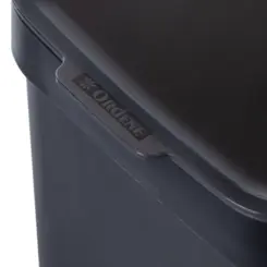 Lixeira Plástica Utti para Pia 3L OR45820 Preto Fumê - Ordene