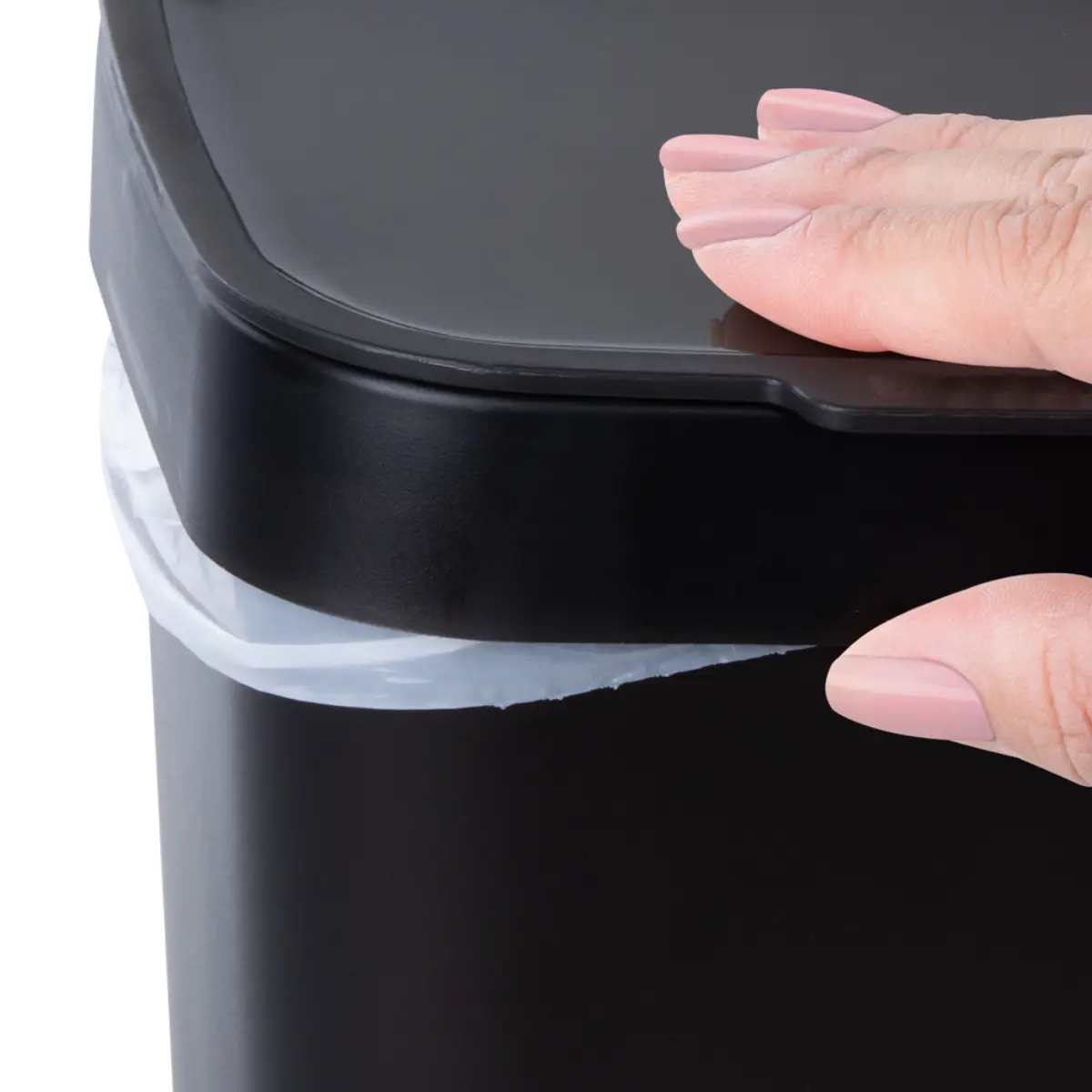 Lixeira Plástica Utti para Pia 3L OR45820 Preto Fumê - Ordene