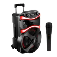 Caixa de Som Amplificada Vibe Sound V12 com Microfone Bluetooth