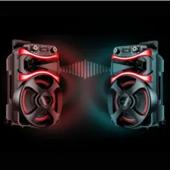 Caixa de Som Amplificada Vibe Sound V12 com Microfone Bluetooth VS001 Preto - Vivensis
