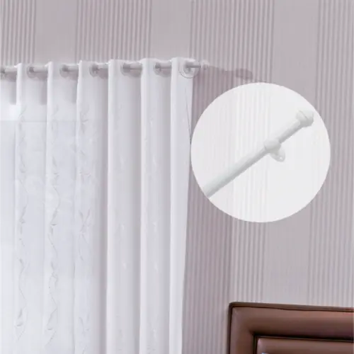 Kit para Varão de Cortina Prátiko Pro com 3 Suportes 19MM 250CM Branco - Bella Arte