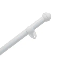 Kit para Varão de Cortina Prátiko Pro com 3 Suportes 19MM 300CM Branco - Bella Arte