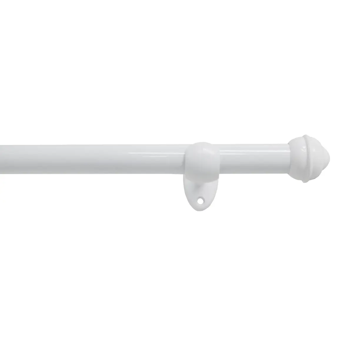 Kit para Varão de Cortina Prátiko Pro com 3 Suportes 19MM 300CM Branco - Bella Arte