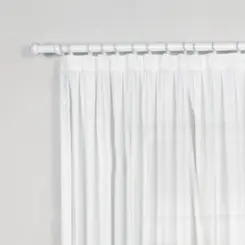 Kit para Varão de Cortina Prátiko Pro com 2 Suportes 28MM 150CM Branco - Bella Arte