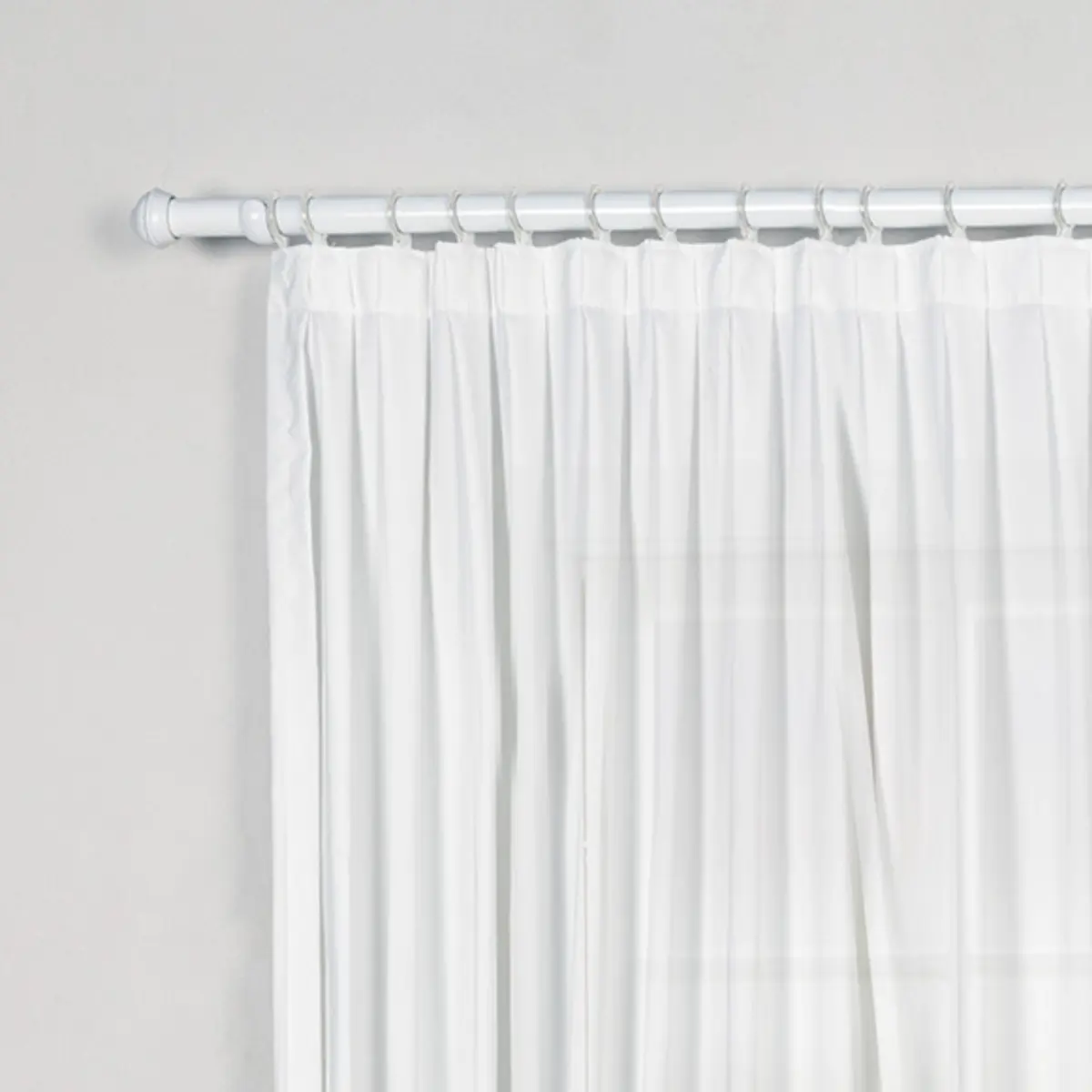 Kit para Varão de Cortina Prátiko Pro com 2 Suportes 28MM 200CM Branco - Bella Arte