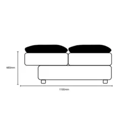 Estofado Virginia Bicama Suede II 750017 Bege - Uatumã