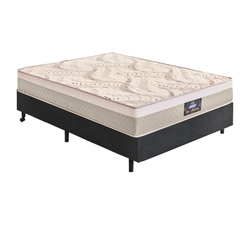Cama Los Angeles Casal Molas Ensacadas Soft Pillow 50X138X188 Areia/Preto - Gazin