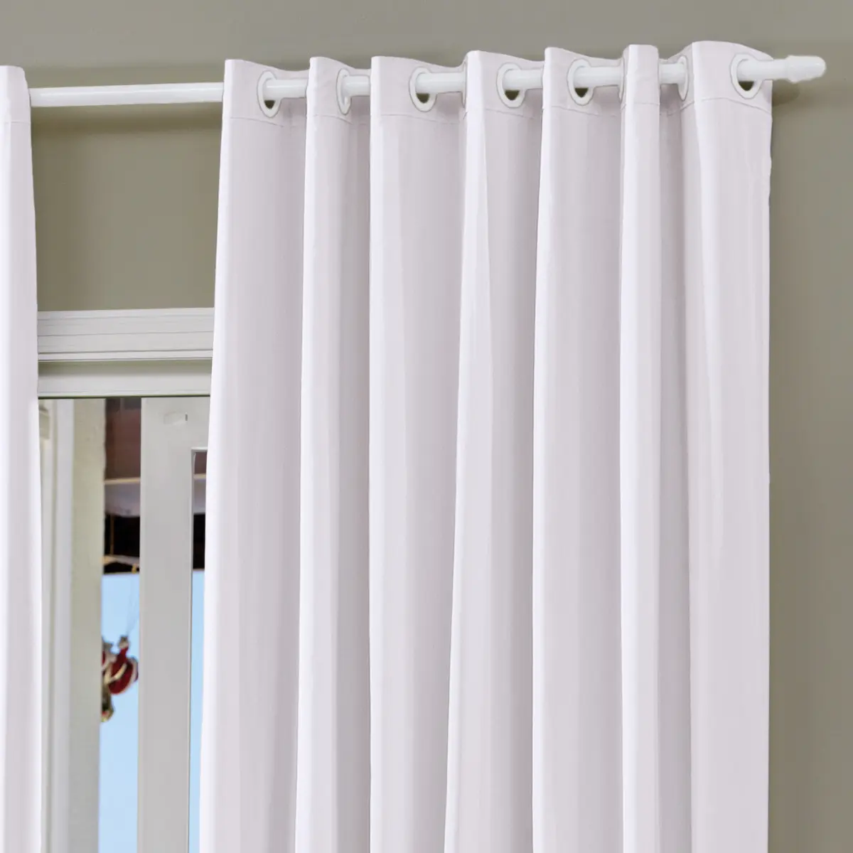 Cortina Pratika Lisa 260X230 Slim/Branco - Bella Janela