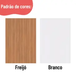 Cozinha Pimenta Compacta com 10 Portas 02 Gavetas Reflecta 2.7 Freijó/Branco - Telasul