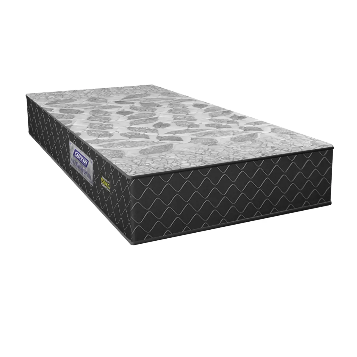 Colchão Solteiro Sonopro Composto AG60 Pillow DoubleFace Suporta até 150kg 18X78X188 Preto - Gazin