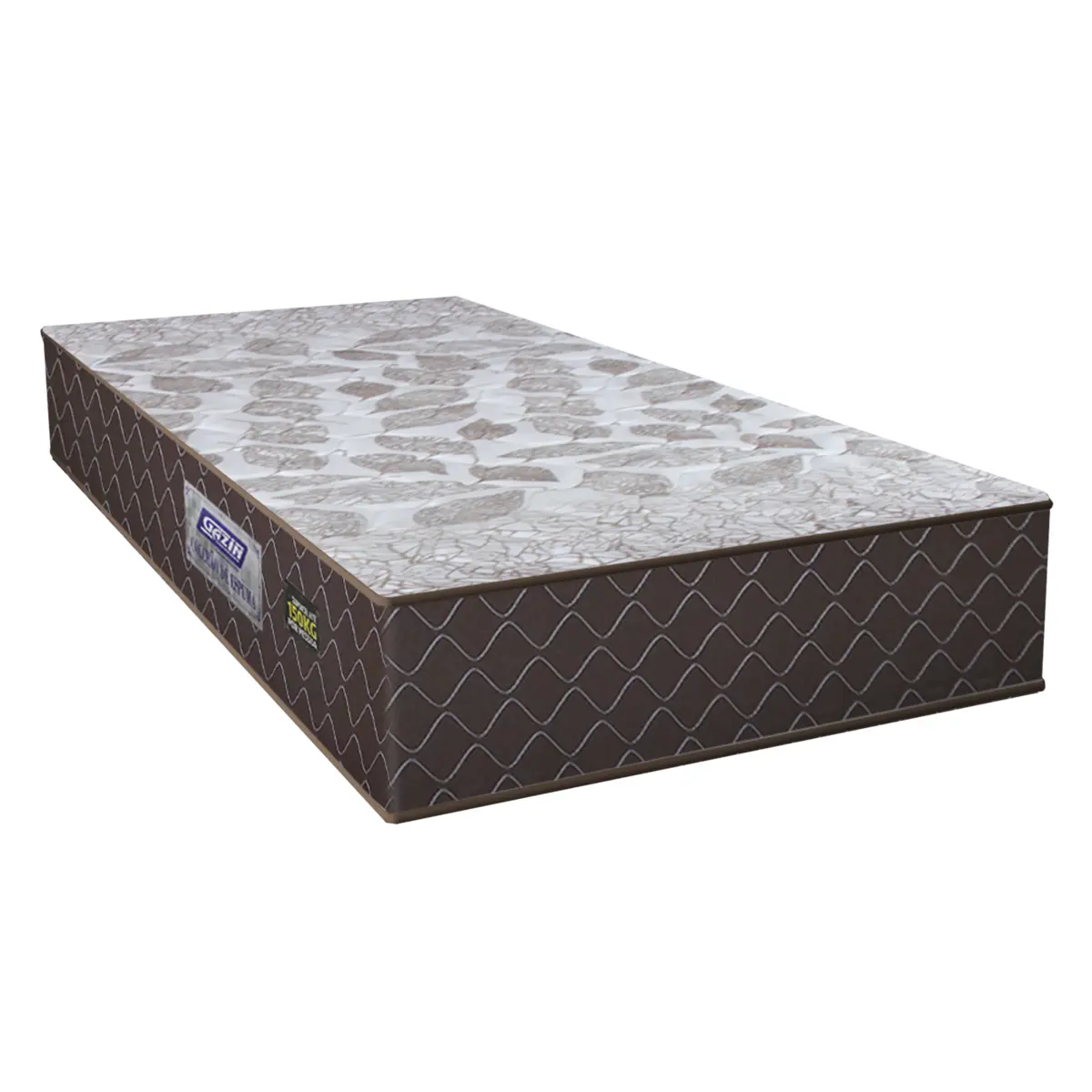 Colchão Solteiro Sonopro Composto AG60 Pillow DoubleFace Suporta até 150kg 18X88X188 Marrom - Gazin