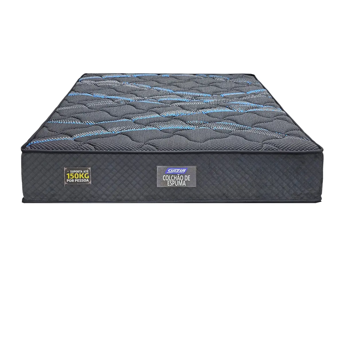 Colchão Quenn SonoproMax II Composto AG60 Pillow DoubleFace Suporta 150kg 24X158X198 Dark Brown - Gazin