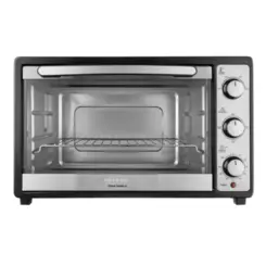 Forno Elétrico Grand Family II Multifunções 52L FR-52 127v Preto/Inox - Mondial