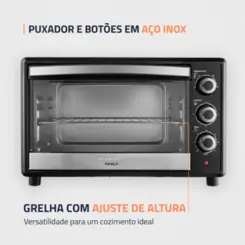 Forno Elétrico Family II Multifunções 42L FR-42 127v Cinza - Mondial
