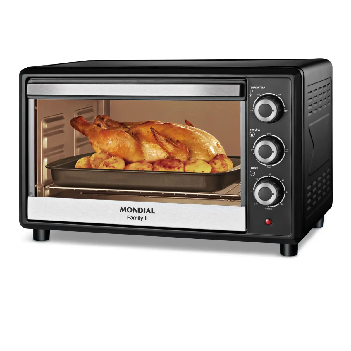 Forno Elétrico Family II Multifunções 42L FR-42 127v Cinza - Mondial