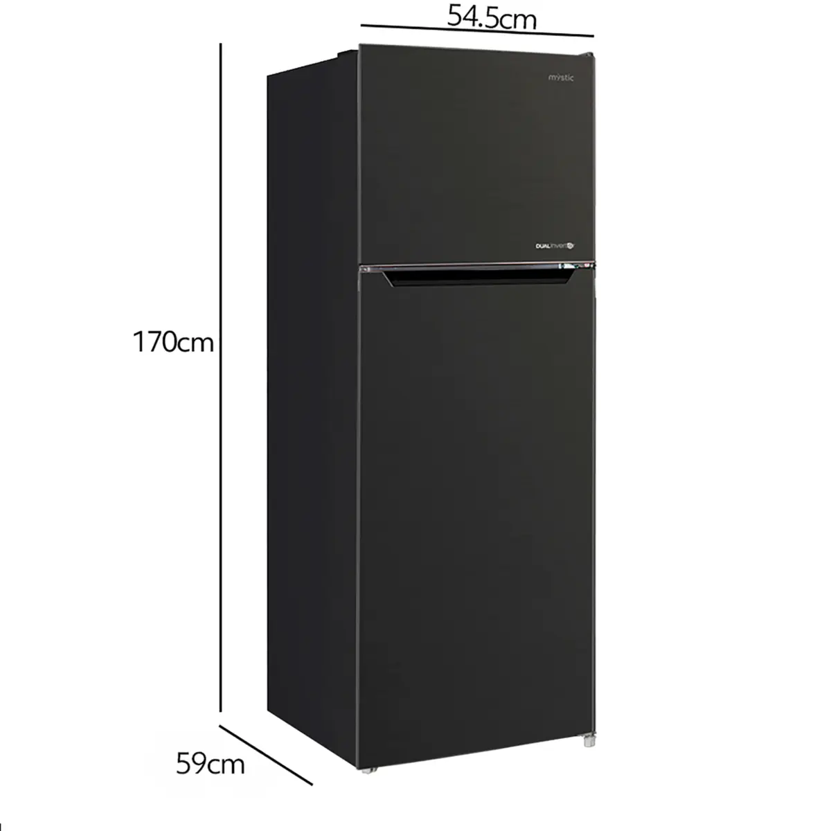 Geladeira Duplex Frost Free Dual Inverter 255L MY-RF-N268DSSBR 127v Inox Mate - Mystic