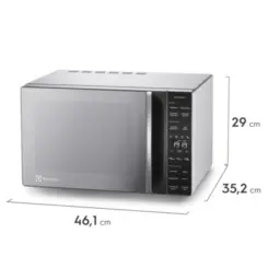 Forno Micro-Ondas Efficient com Descongelamento Assistido 23L ME23S 127v Inox - Electrolux
