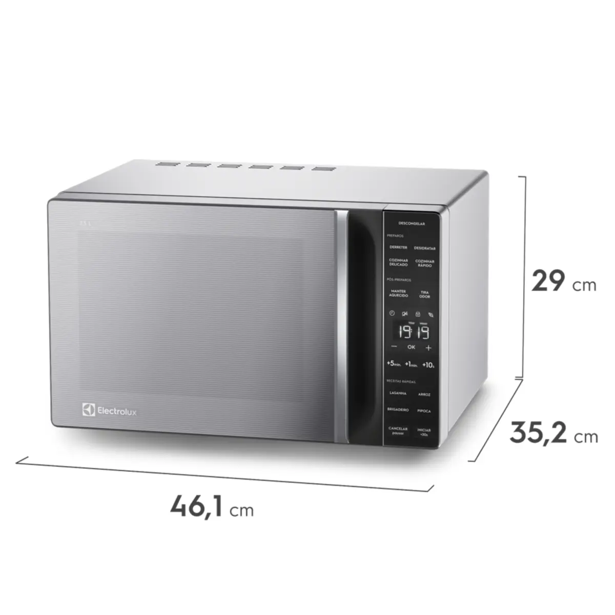 Forno Micro-Ondas Efficient com Descongelamento Assistido 23L ME23S 127v Inox - Electrolux