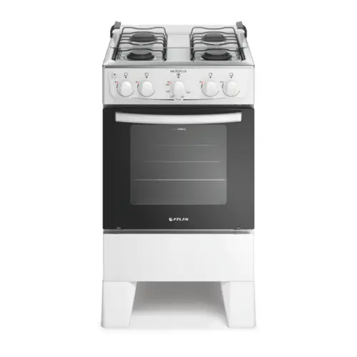 Fogão Milão Plus com 04 Bocas Tampo Inox Acendimento Automático 300001770 Bivolt Branco - Atlas