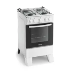 Fogão Milão Plus com 04 Bocas Tampo Inox Acendimento Automático 300001770 Bivolt Branco - Atlas