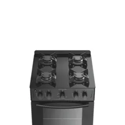 Fogão Milão Glass com 04 Bocas Tampo de Vidro Acendimento Automático 300001766 Bivolt Preto - Atlas