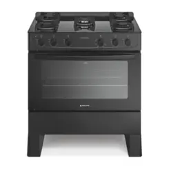 Fogão Milão Glass com 05 Bocas Tampo de Vidro Acendimento Automático 300001768 Bivolt Preto - Atlas