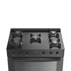 Fogão Milão Glass com 05 Bocas Tampo de Vidro Acendimento Automático 300001768 Bivolt Preto - Atlas