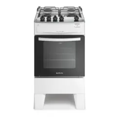 Fogão Milão Top com 04 Bocas Tampo Inox Acendimento Automático 300001776 Bivolt Branco - Atlas