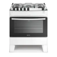 Fogão Milão Top com 05 Bocas Tampo Inox Acendimento Automático 300001774 Bivolt Branco - Atlas