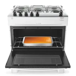 Fogão Milão Top com 05 Bocas Tampo Inox Acendimento Automático 300001774 Bivolt Branco - Atlas