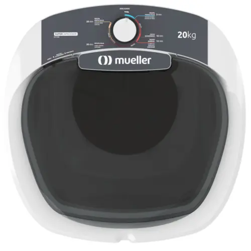 Lavadora de Roupa Tanquinho Semiautomática 20kg MLT20B 127v Branca - Mueller