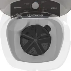 Lavadora de Roupa Tanquinho Semiautomática 20kg MLT20B 127v Branca - Mueller