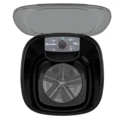 Lavadora de Roupa Tanquinho Semiautomática 14kg MLT14B 127v Preto - Mueller