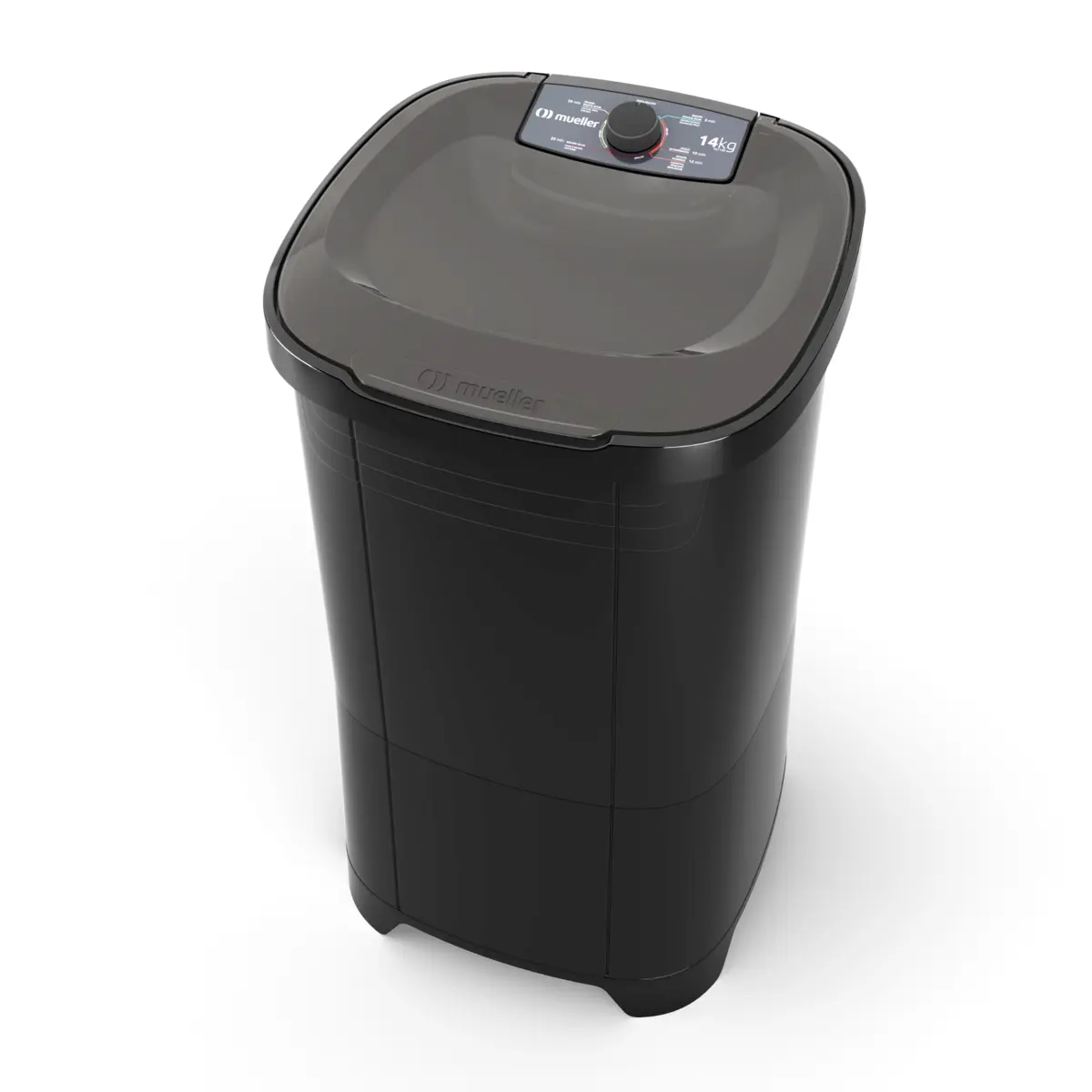 Lavadora de Roupa Tanquinho Semiautomática 14kg MLT14B 127v Preto - Mueller