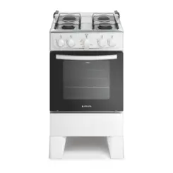 Fogão Milão com 04 Bocas Tampo Inox Acendimento Manual 300001765 Bivolt Branco - Atlas