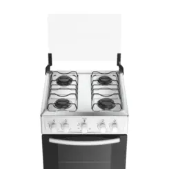 Fogão Milão com 04 Bocas Tampo Inox Acendimento Manual 300001765 Bivolt Branco - Atlas