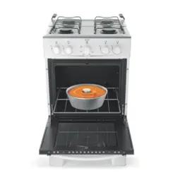 Fogão Milão com 04 Bocas Tampo Inox Acendimento Manual 300001765 Bivolt Branco - Atlas
