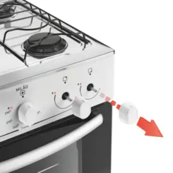 Fogão Milão com 04 Bocas Tampo Inox Acendimento Manual 300001765 Bivolt Branco - Atlas
