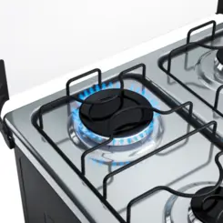 Fogão Supreme com 04 Bocas Tampo Inox Acendimento Automático 300001837 Bivolt Titanium - Dako