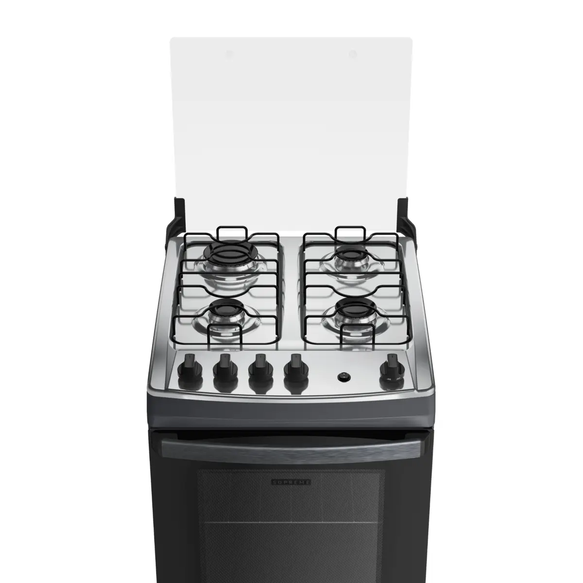 Fogão Supreme com 04 Bocas Tampo Inox Acendimento Automático 300001837 Bivolt Titanium - Dako