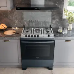 Fogão Supreme com 05 Bocas Tampo Inox Acendimento Automático 300001849 Bivolt Titanium - Dako